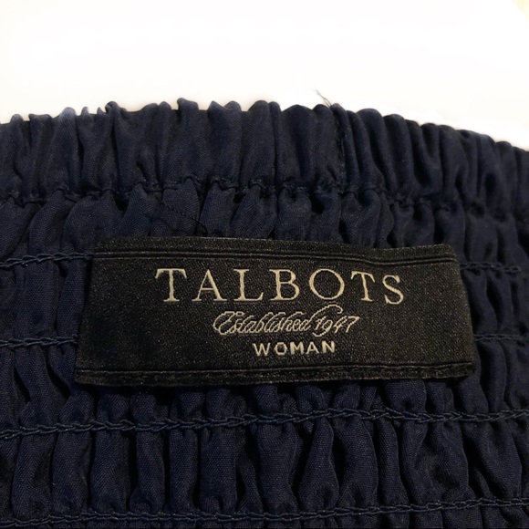 Talbots 100% Silk High Waist Skirt Pockets Modest - Picture 5 of 8